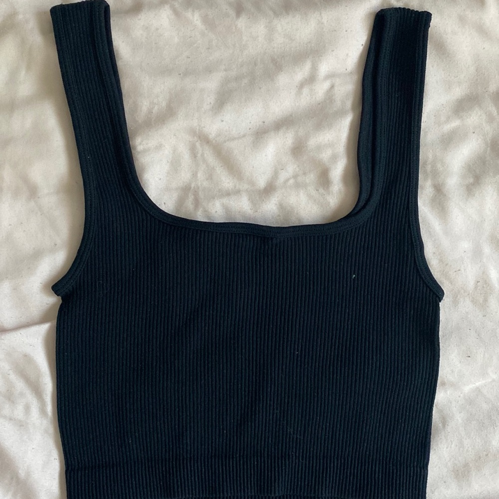 Black tank top